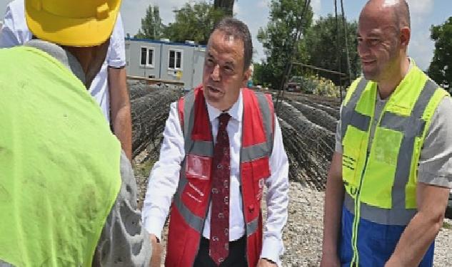 Başkan Muhittin Böcek Cırnık Köprüsü’nde çalışmaları inceledi