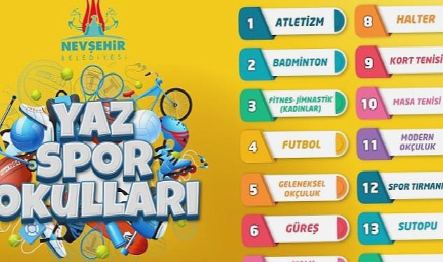 Nevşehir Belediyesi: Yaz Spor Okulları İçin Kayıtlar Başladı