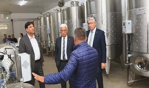 Üzüm Suyu, Sirke, Pekmez ve Şarap Üretim Tesisi’nde Çalışmalar Devam Ediyor
