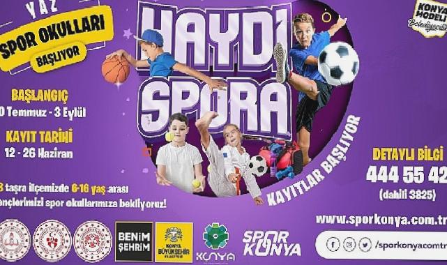 Konya Büyükşehir’in 28 İlçedeki Yaz Spor Okulları’nda Kayıt Heyecanı Devam Ediyor