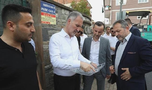 Park Caddesinin Asfaltı Yenileniyor