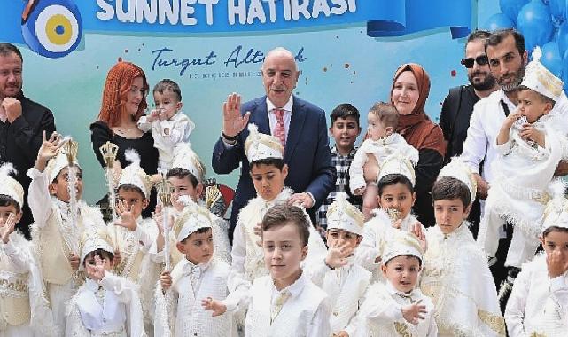 Başkan Altınok sünnet çoçuklarıyla buluştu 