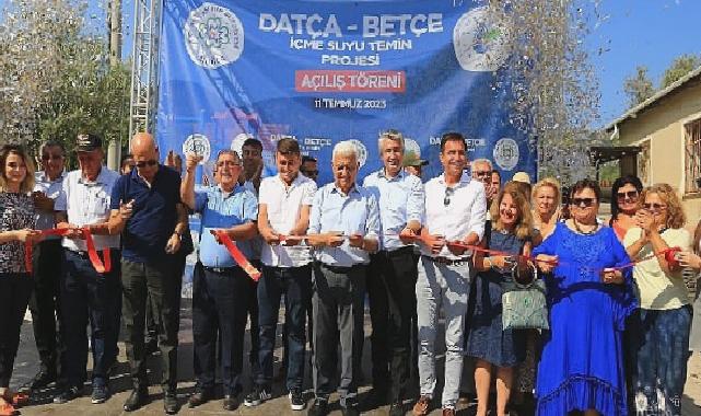 Başkan Gürün, Datça-Betçe’ye Kesintisiz İçme Suyu Sağlayan Projenin Açılışını Yaptı