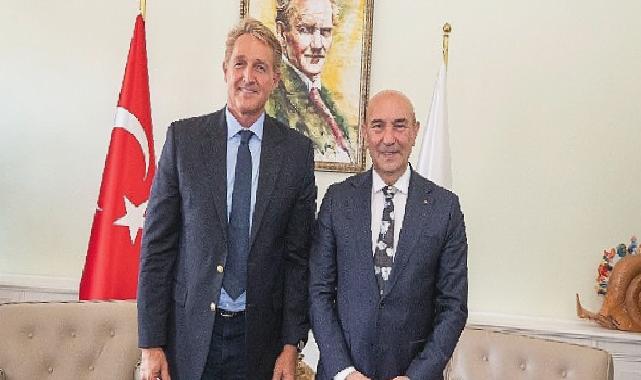Başkan Soyer ABD Büyükelçisi Jeffry Flake’i ağırladı