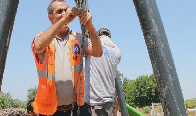 Büyükşehir’den Hacısekilerli çocuklara oyun parkı