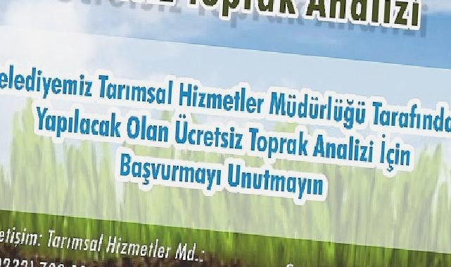 Menderes’te Ücretsiz Toprak Analizi