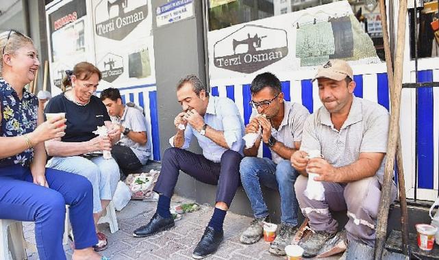 Soner Çetin işçilerle ekmeğini paylaştı