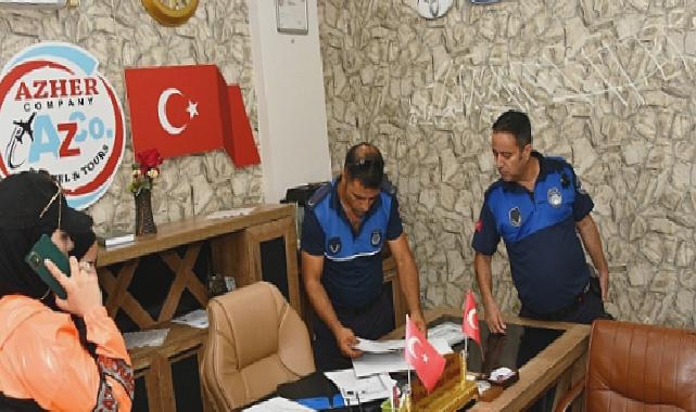 Yenişehir Belediyesinden yabancı tabela denetimi