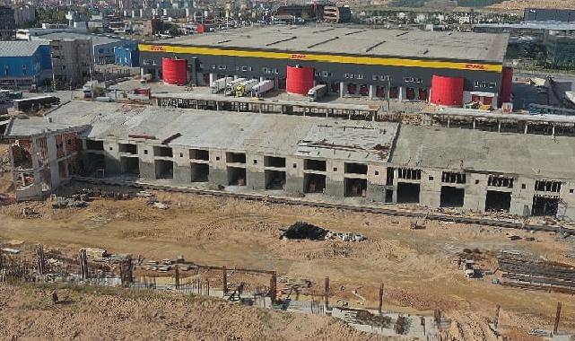 Gebze bölgesine artı değer katacak; Yeni hal binasında ilerleme; % 55