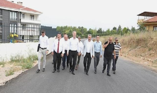 Yeniceköy Mahallesinde Yol Kaplama Çalışmaları Sürüyor