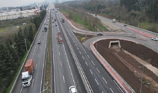 Stadyum bağlantı yolunda tamamlanan kısımlar trafiğe açıldı