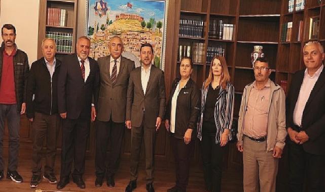 Hacıbektaş Belediye Başkanı Ali Kaim, Nevşehir Belediye Başkanı Rasim Arı’ya hayırlı olsun ziyaretinde bulundu