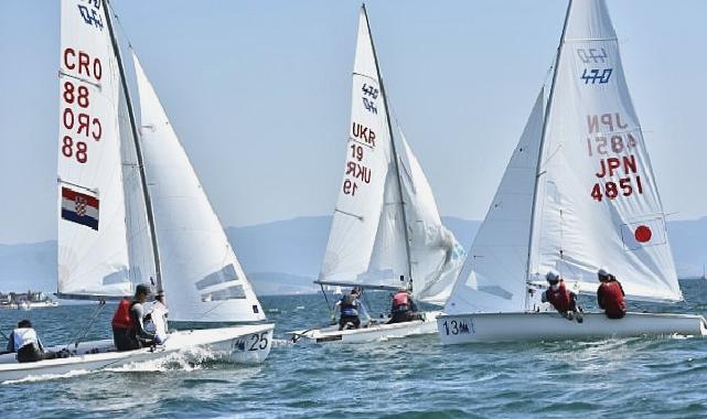 470 Gençler Dünya Şampiyonası başladı; Darıca Balyanoz Koyu’nda yelkenler fora
