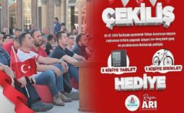 Başkan Arı’dan Milli Maç Öncesi Çocuk ve Gençlere Tablet ve Bisiklet Müjdesi